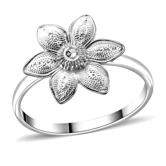 Artistry Tekashi collection, Sterling silver flower ring size 7 - Picture 1 of 9